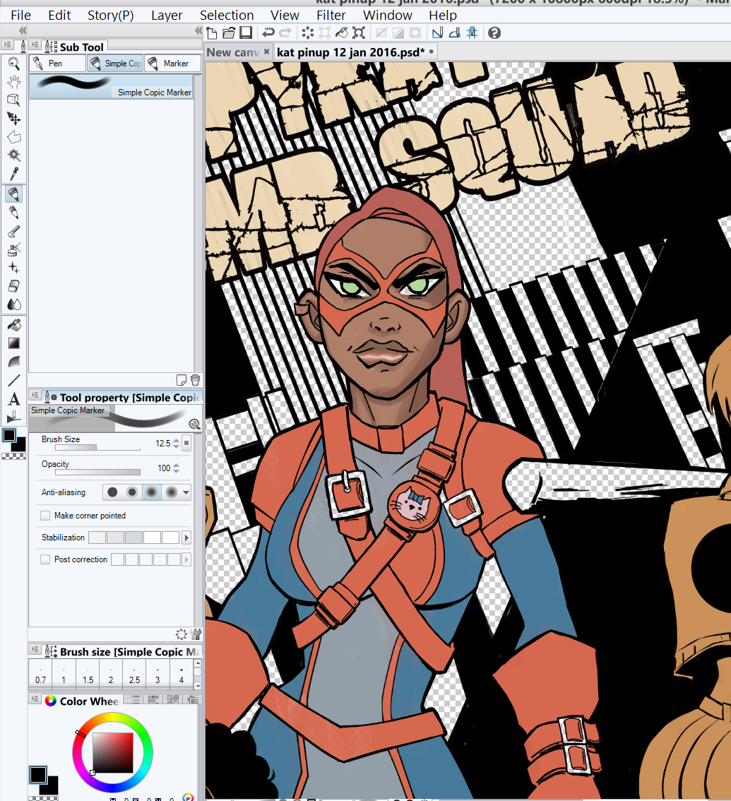 Copic Markers in Manga Studio 5 !!!
