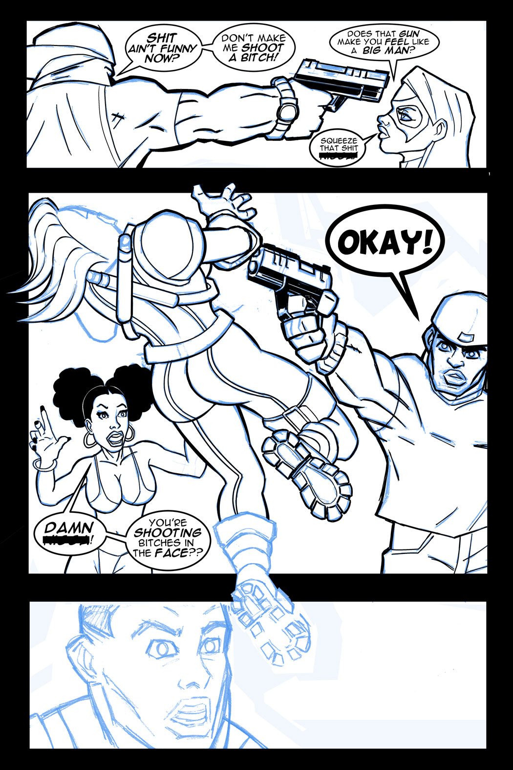 Damn I’m tired…. late night inking…