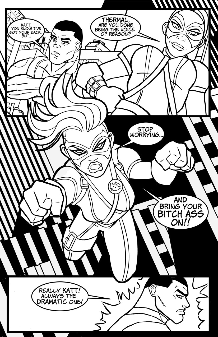 Kopy Kat And The Bomb Squad: Page 3 Re-work