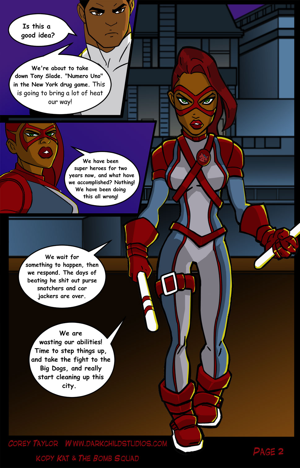 Kopy Kat & The Bomb Squad: Page 3 Color